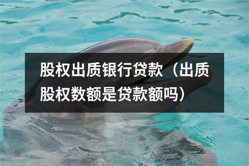 股权出质银行贷款（出质股权数额是贷款额吗）