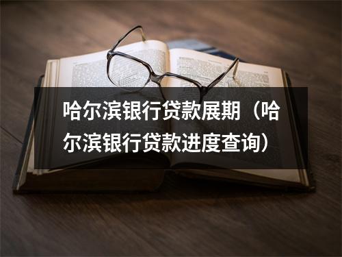 哈尔滨银行贷款展期（哈尔滨银行贷款进度查询）