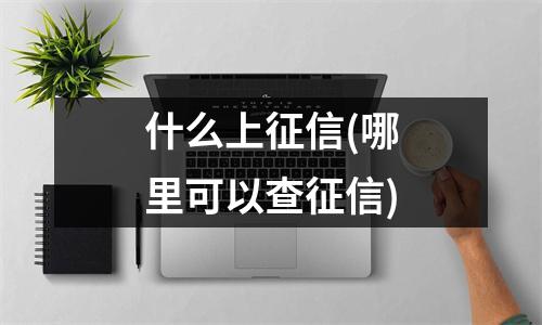 什么上征信(哪里可以查征信)