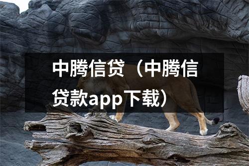 中腾信贷(中腾信贷款app下载)