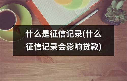 什么是征信记录(什么征信记录会影响贷款)