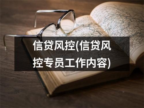 信贷风控(信贷风控专员工作内容)