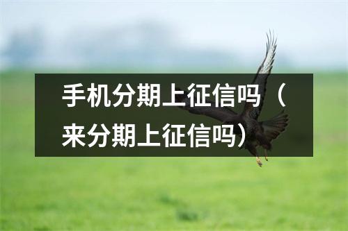 手机分期上征信吗(来分期上征信吗)