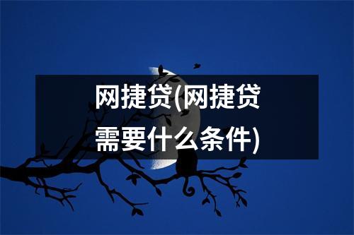 网捷贷(网捷贷需要什么条件)