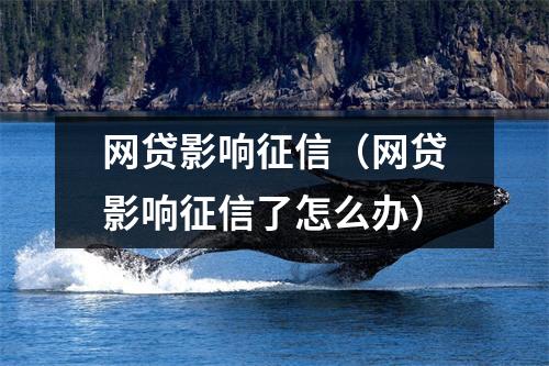 网贷影响征信（网贷影响征信了怎么办）