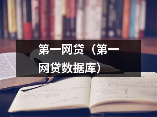 第一网贷（第一网贷数据库）