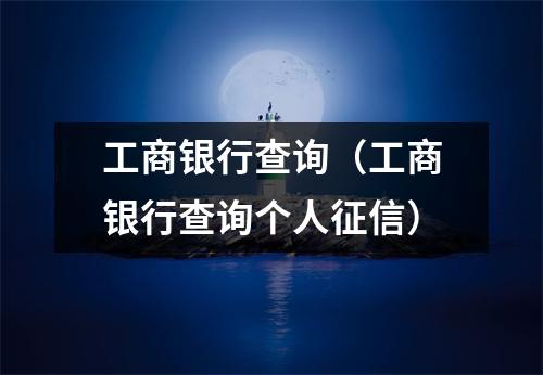 工商银行查询（工商银行查询个人征信）