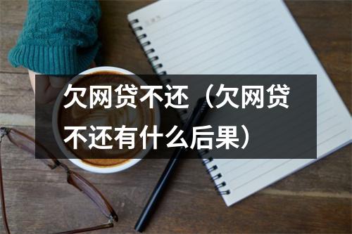欠网贷不还（欠网贷不还有什么后果）