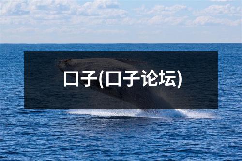 口子(口子论坛)