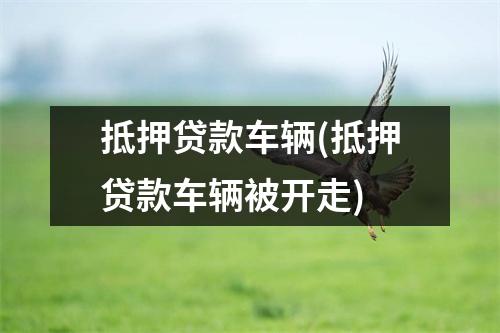 抵押贷款车辆(抵押贷款车辆被开走)