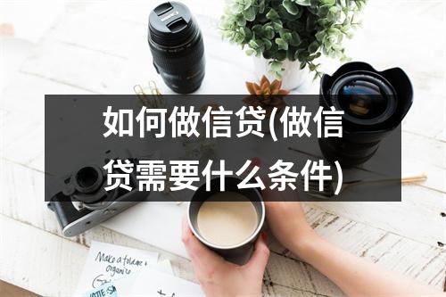 如何做信贷(做信贷需要什么条件)