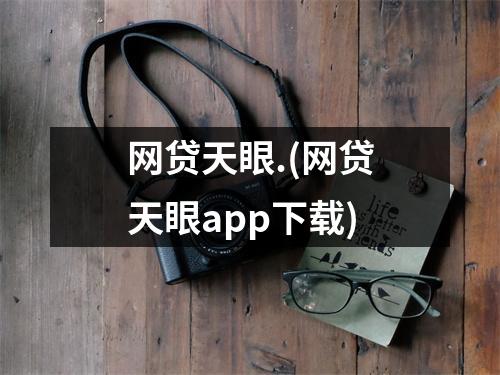 网贷天眼.(网贷天眼app下载)