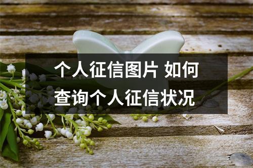个人征信图片 如何查询个人征信状况