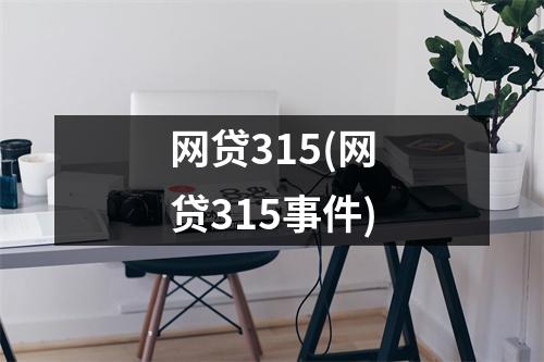 网贷315(网贷315事件)