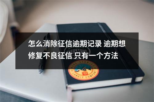怎么消除征信逾期记录 逾期想修复不良征信 只有一个方法 
