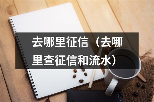 去哪里征信（去哪里查征信和流水）