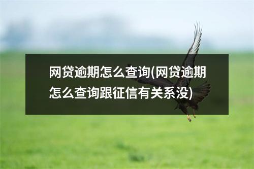 网贷逾期怎么查询(网贷逾期怎么查询跟征信有关系没)