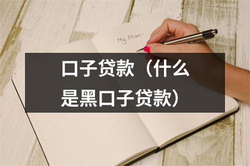 口子贷款(什么是黑口子贷款)