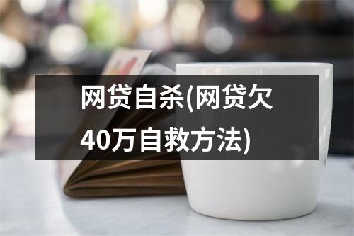 网贷自杀(网贷欠40万自救方法)