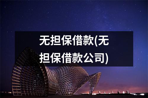 无担保借款(无担保借款公司)