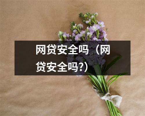 网贷安全吗（网贷安全吗?）