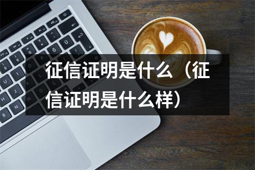 征信证明是什么（征信证明是什么样）