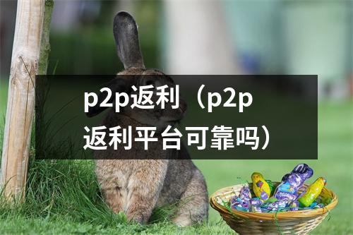 p2p返利(p2p返利平台可靠吗)