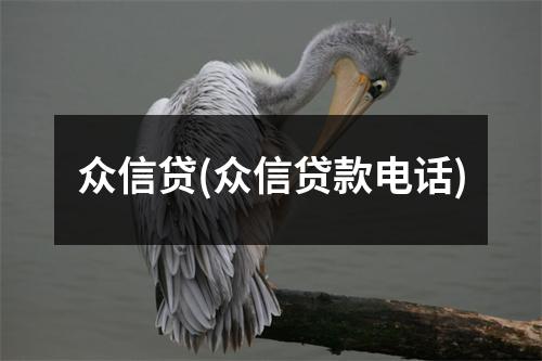 众信贷(众信贷款电话)