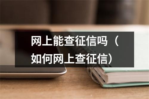 网上能查征信吗（如何网上查征信）