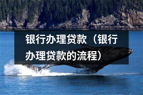 银行办理贷款（银行办理贷款的流程）