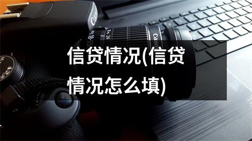 信贷情况(信贷情况怎么填)