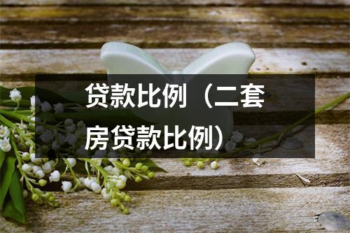 贷款比例（二套房贷款比例）