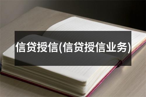 信贷授信(信贷授信业务)