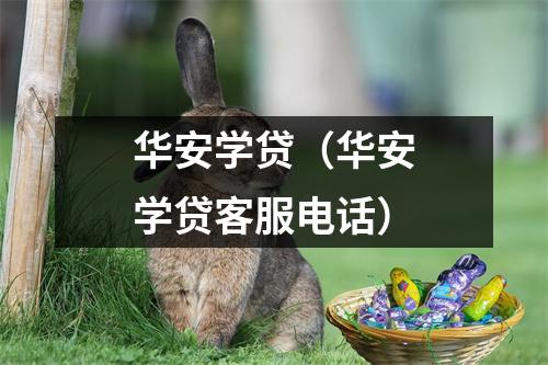 华安学贷（华安学贷客服电话）