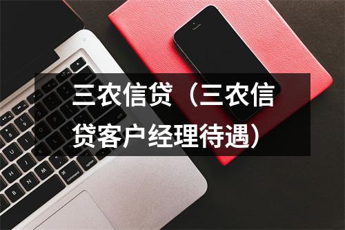 三农信贷(三农信贷客户经理待遇)