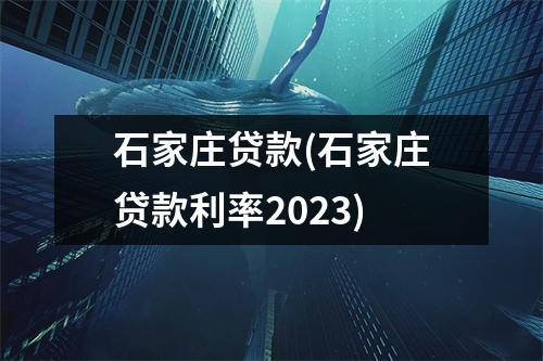 石家庄贷款(石家庄贷款利率2023)