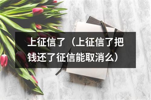 上征信了（上征信了把钱还了征信能取消么）