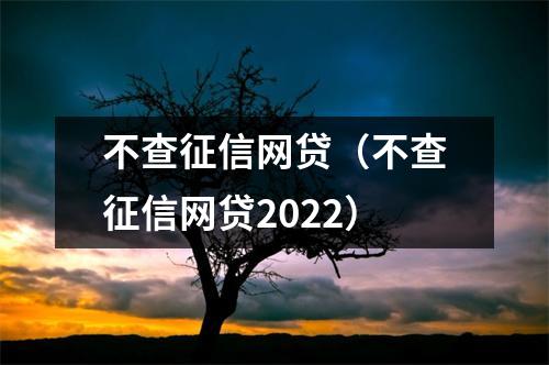 不查征信网贷（不查征信网贷2022）