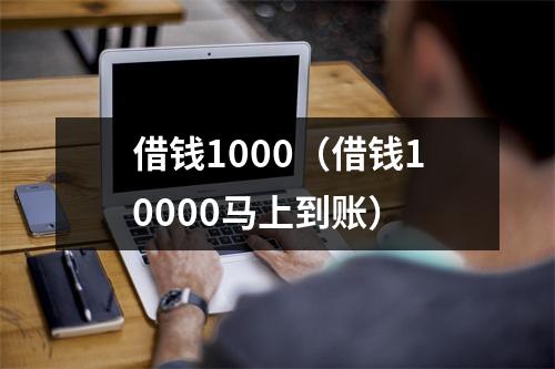 借钱1000(借钱10000马上到账)