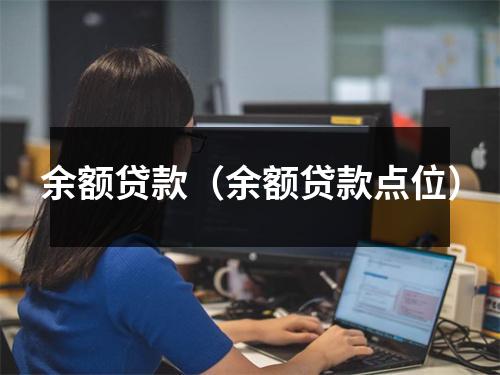 余额贷款(余额贷款点位)