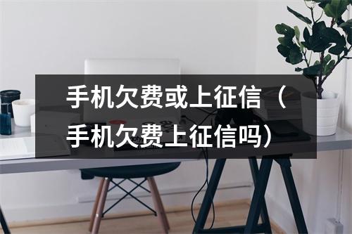 手机欠费或上征信（手机欠费上征信吗）