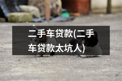 二手车贷款(二手车贷款太坑人)
