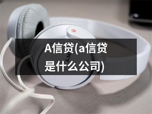 A信贷(a信贷是什么公司)