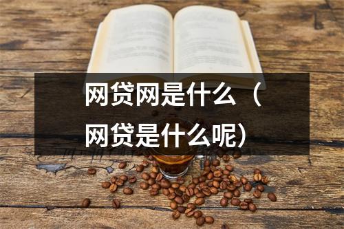 网贷网是什么（网贷是什么呢）