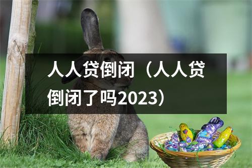 人人贷倒闭(人人贷倒闭了吗2023)