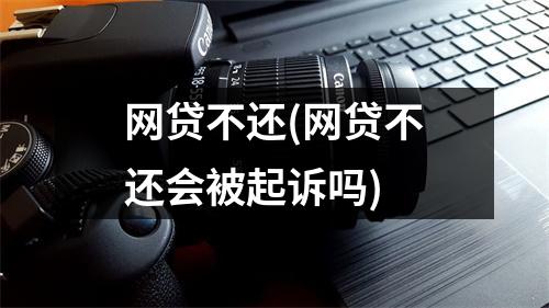 网贷不还(网贷不还会被起诉吗)