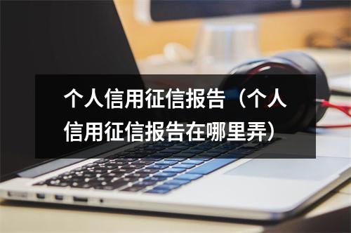 个人信用征信报告(个人信用征信报告在哪里弄)