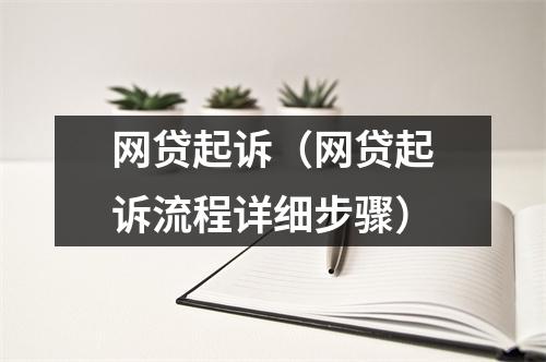 网贷起诉(网贷起诉流程详细步骤)