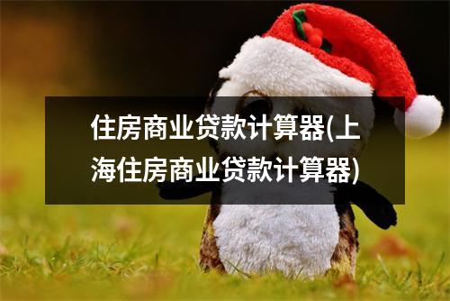 住房商业贷款计算器(上海住房商业贷款计算器)