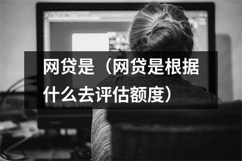 网贷是（网贷是根据什么去评估额度）